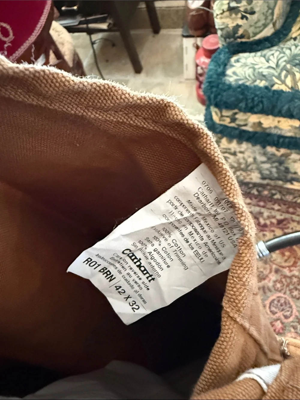 Carhartt Tan Duck Canvas Bib Overalls